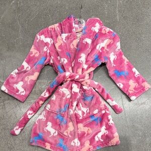 Hatley Pink Unicorn Kids Robe